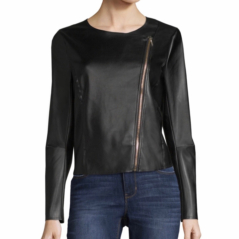 Worthington Zip front Jacket black size S - Picture 2 of 8
